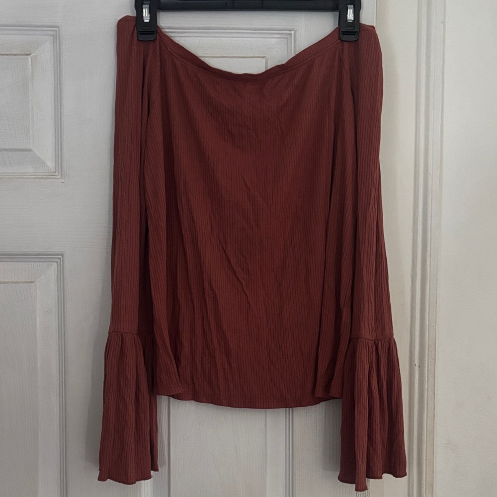 Elegant Rust Blouse